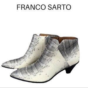 Sarto Franco Sarto sz 8.5 Spectra Snakeskin Leather Kitten Booties